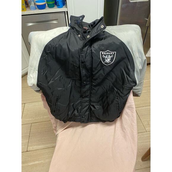 Vintage NFL Oakland Raiders Kids Jacket Size L